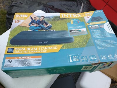 Intex Dura-Beam Queen 10 '' Standard Outdoor Mattress  Airbed NO PUMP INCLUDED 