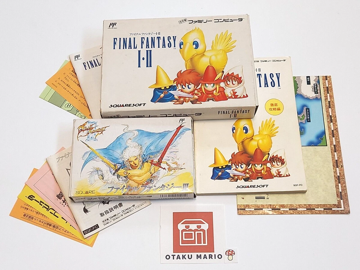 Final Fantasy 1 NES SQUARE Nintendo Famicom Box From Japan