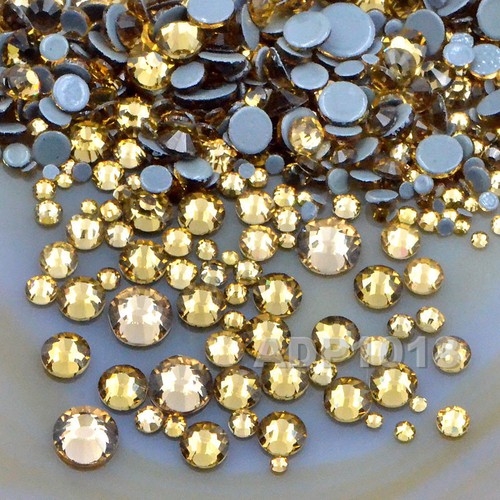 600PCS Mixed Size DMC Iron On Hotfix Crystal Rhinestones Flatback Nail Art Pick - Picture 7 of 32
