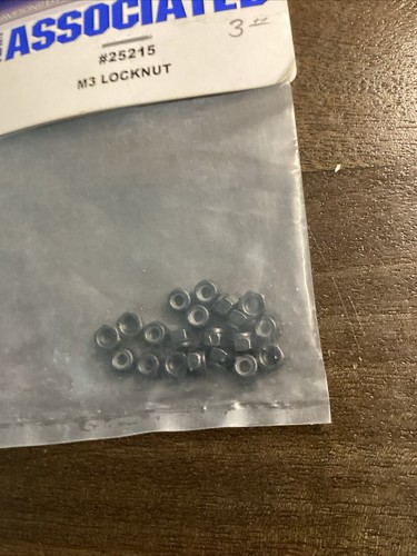 Team Associated 25215 - M3 Locknut Set ( 20 PCS ) - New - Sealed - 20-PACK - Picture 2 of 3