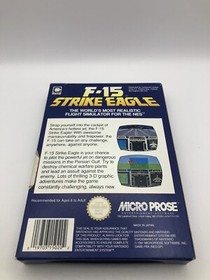 F-15 Strike Eagle Nintendo NES W/Manual VGC 8 Bit Retro PAL 1991 #0207