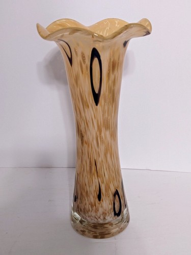 Very Nice Murano Style Glass Art Vase 9 " EXCELLENT CONDITION - Picture 3 of 14