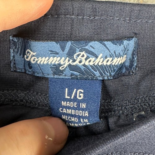 Tommy Bahama Island Sleepwear Mens 2 Piece Pajama Set Large Grey Blue Jogger NEW - Picture 9 of 17
