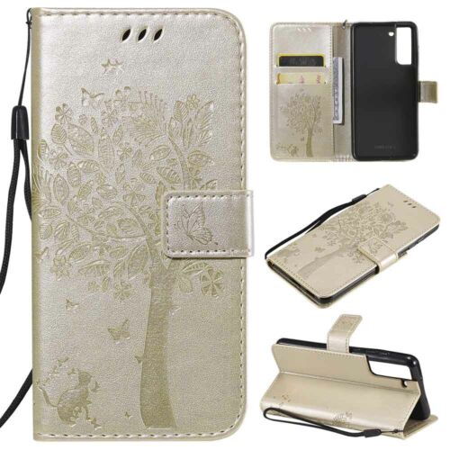 For Samsung S21 Plus S20 FE S10 S9 S8 S7 Magnetic Flip Wallet Leather Case Cover - Picture 8 of 49