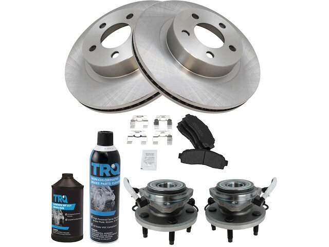 Front Brake Pad and Rotor and Wheel Hub Kit fits Explorer Sport 2001-2003 24DHMQ