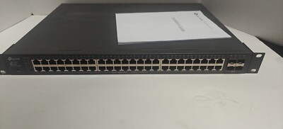 TP-Link JetStream 48-Port Gigabit Smart PoE+ Switch T1600G-52PS (TL-SG2452P)