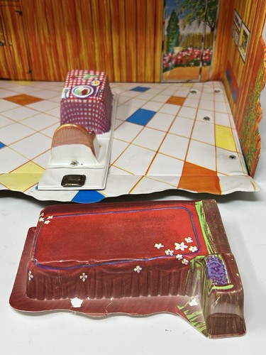 Vintage 1960’s Ideal Toy Corp Small Doll House Case Kiddles Tutti ? Dollhouse - Picture 14 of 19