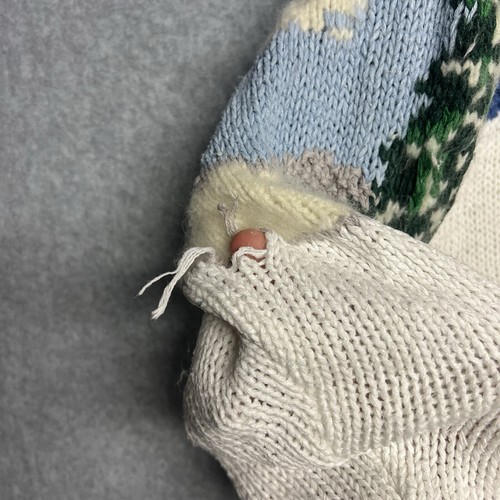 Vintage Samantha Taylor Women’s Sweater Size Large Knit Winter Time Bears White - Picture 7 of 11