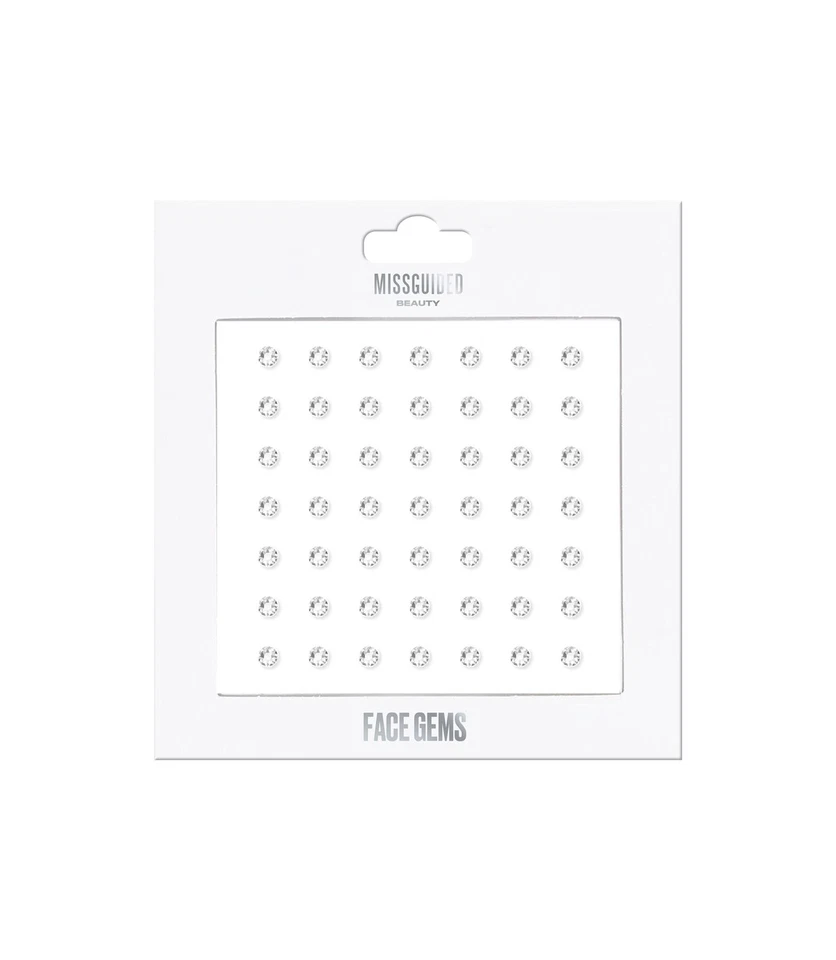 Missguided Beauty Silver Face Gems