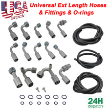 Universal 134a Air Conditioning Hose Kit R-Ring Fittings Drier A/C Hose Assembly