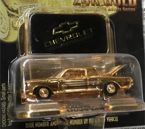 NIB!!! Motor Trend 50th : Stunning Die Cast 24k Gold Plated Die Cast Chevy  - Picture 2 of 5