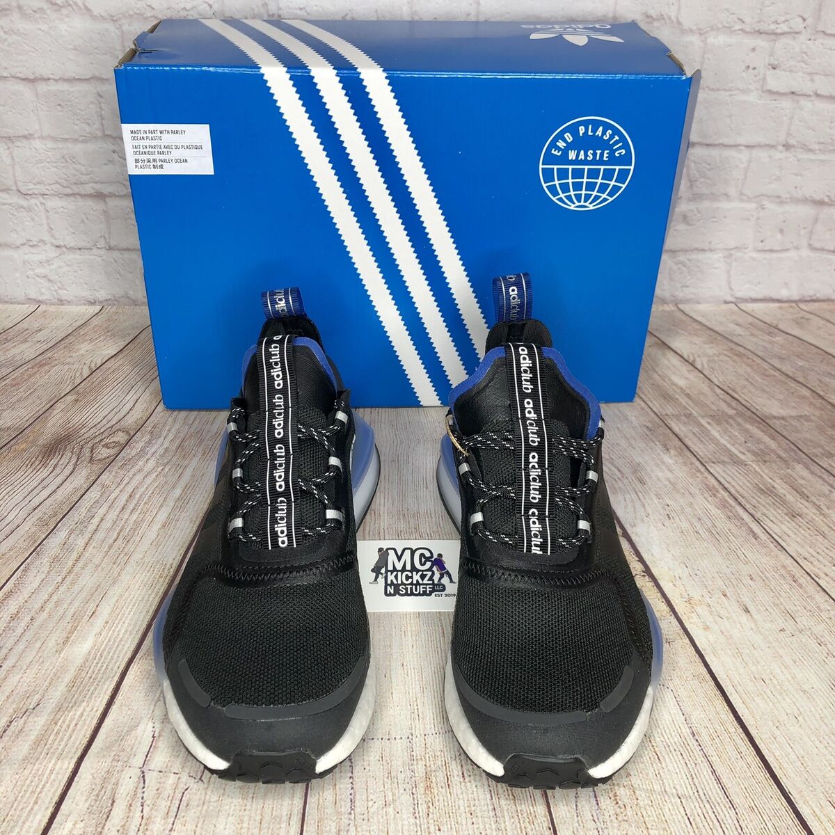 Adidas R1 NMD V3 Adiclub Black White Royal HQ9838 Size 5 Super Comfortable New Adidas R1 NMD V3 Adiclub Black White Royal HQ9838 Size 5 Super Comfortable New