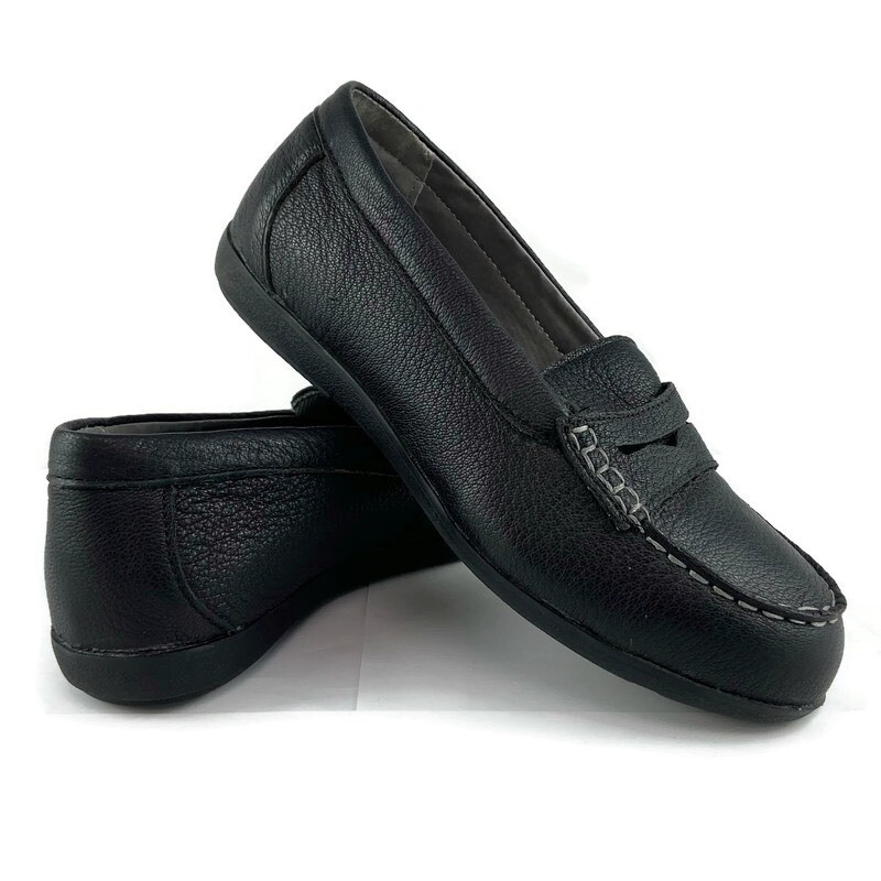 Rockport Women Top Shore Penny Loafer Shoes Black Comfort  display picture 1