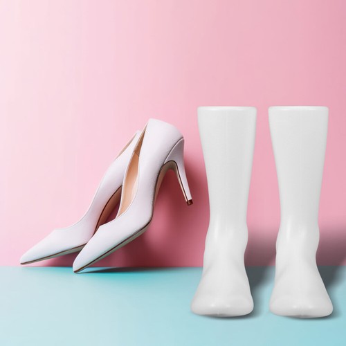 2pcs Foot Sock Mannequin Foot Mold Reusable Woman Sock Display Mannequin Feet - 第 3/12 張圖片