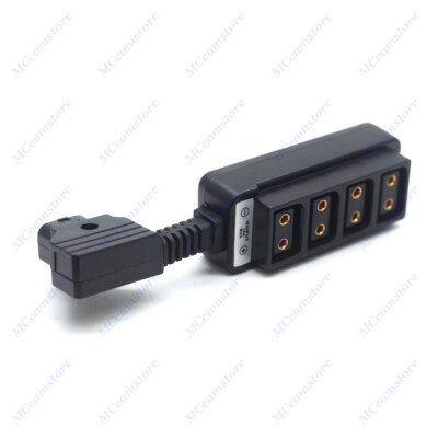 D-tap Male to 4-Port Female P-Tap Splitter hub for BlackMagic 4k/ Cinema Cameras