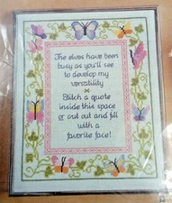 Artcraft Concepts "Butterfly Border" Counted Cross Stitch Kit