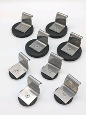 8 Pcs Heavy Duty Magnetic Mounting Brackets Rubber Coated Z-Mount Lot 36mm 66mm