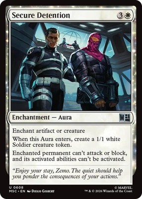 Secure Detention - 608 - NM - Uncommon - Commander: Marvel Super Heroes -Magic