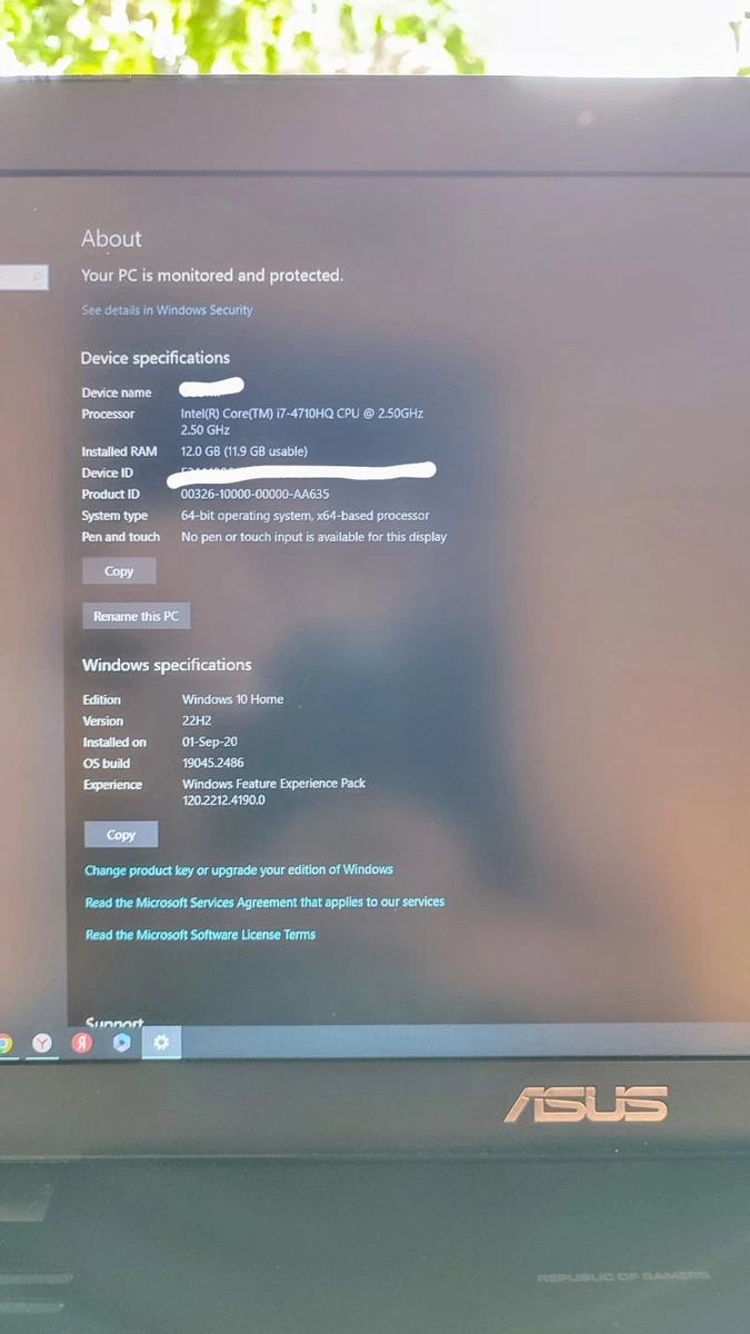 Portátil ASUS ROG G771JM i7 Windows 10 - Funciona perfectamente