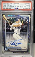 2024 Bowman Draft Theo Gillen 1st Bowman Sparkle Refractor Auto 31/71 Tampa Bay