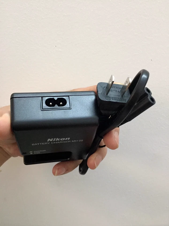 Cargador de batería para Nikon MH-25 para D750 D800 D810 D7500 D7200 D7100 D7000 Foto 2 de 2