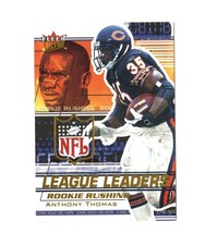 2002 Fleer Ultra Football Anthony Thomas *League Leaders* #13 Chicago Bears