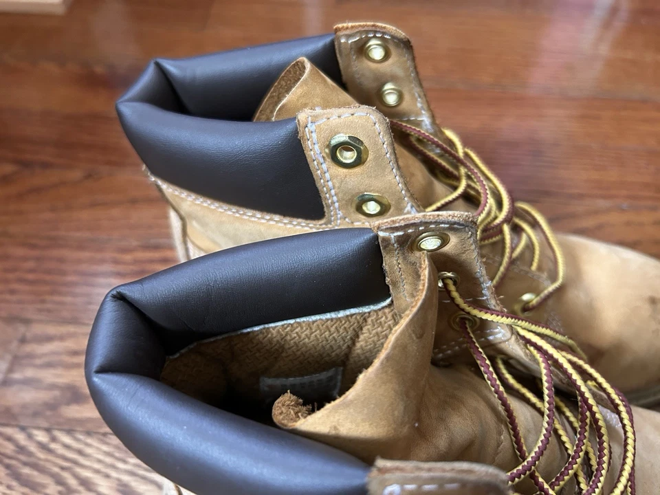 Junior Timberland Premium 6" Trigo Nubuck Botas Impermeables, Talla Us 5.5 Foto 3 de 4