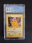Pokemon 1999 Pikachu Base Set Shadowless Red Cheeks #58 CGC 8.5