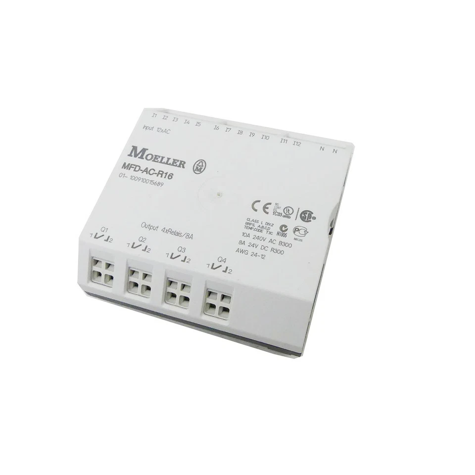 MOELLER MFD-AC-R16 E/A-Modul, 100-240VAC, 12DI, 4DO-Relais -unused- - Bild 2 von 3
