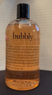 Philosophy BUBBLY Shampoo Shower Gel Bubble Bath 16 oz Discontinued Rare NEW