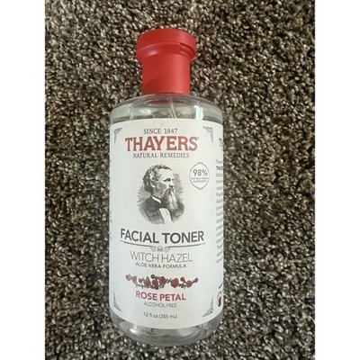 Thayers Rose Petal Facial Toner Witch Hazel Aloe Vera Alcohol Free 12 oz