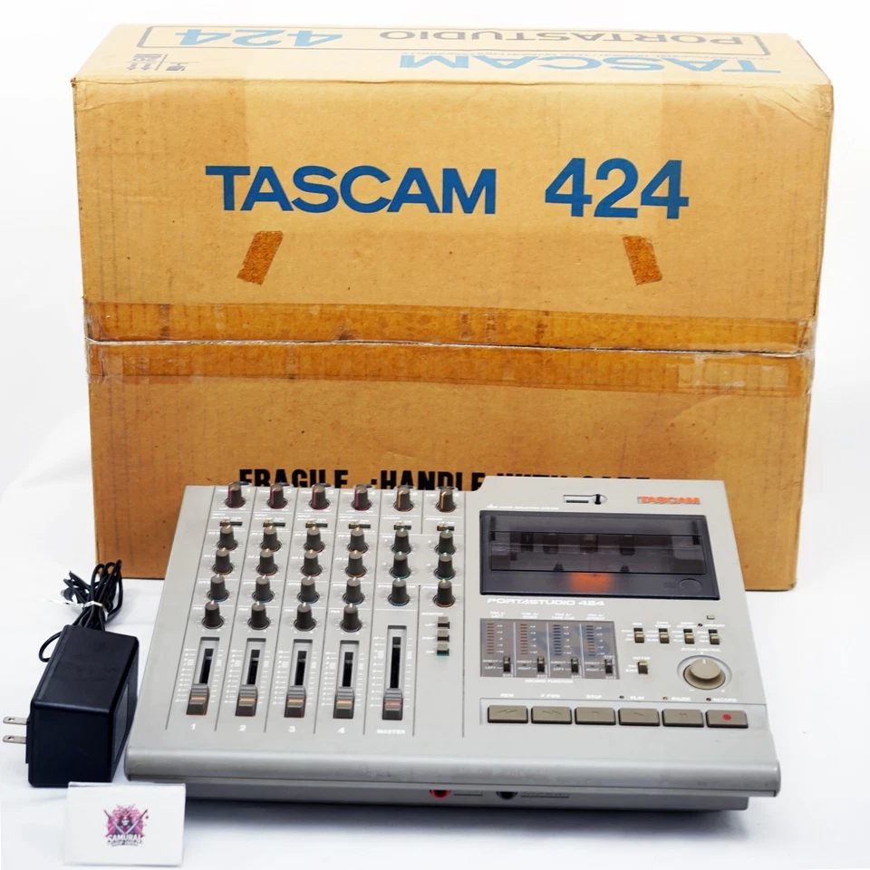 TASCAM Portastudio 424 Cassette 4-Track Multitrack Recorder MTR Tested Japan - Bild 2 von 4
