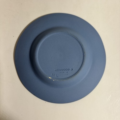 Vintage Wedgwood Blue Jasperware Lot Of 3, 3.5” Small Dish Trinket Ashtray H3 - Picture 5 of 12