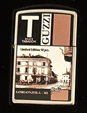 Zippo by Mazzi “2011  TABACCHERIA GUZZI” on Chrome Finish , LIMITED TO 50,  RARE