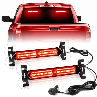 1002L Emergency Strobe Traffic Advisor Light Bar: 40 LED Dash #11 Red