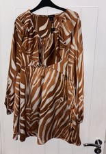 Ruffled Short Dress - UK Size 14