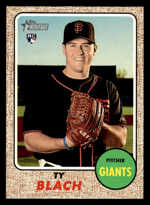 2017 Topps Heritage #659 Ty Blach Rookie san francisco giants