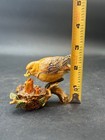 Yellow Canary Wren Bird in Nest Figurine Enamel & Rhinestone Trinket Box Paykoc — photo 5