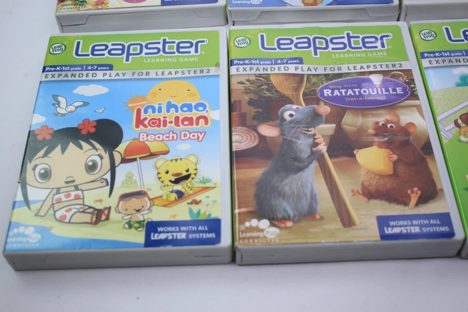 5 Leapster LP Games Dora - Pet Pals - Ratatouille - Ni.Hao - & More Working - Image 3 of 4