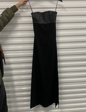 Alice + Olivia Strapless Long Dress Size: 0 black