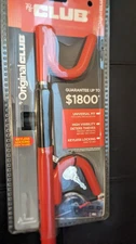 The Club Anti Theft Steering Wheel Lock Device Original OG w/2 keys  red