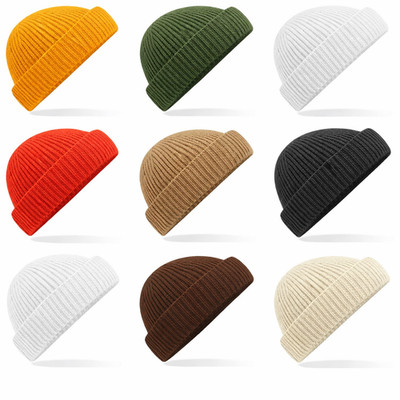 3 Pack Beechfield Harbour Beanie Hat Knit Woolly Cap Winter/Autumn