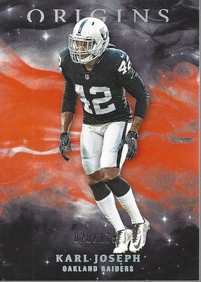 2019 Panini Origins Orange #96 Karl Joseph /175 - FB