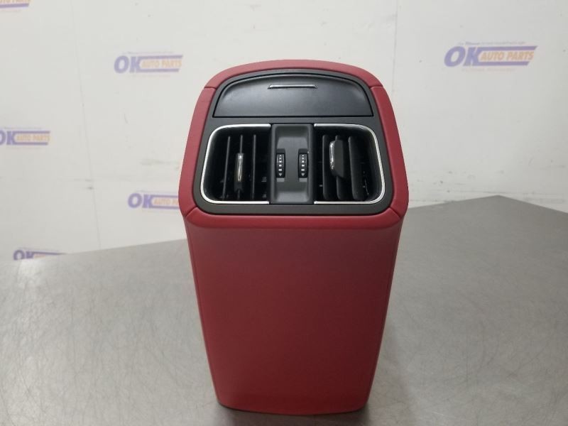 17 2017 MASERATI LEVANTE OEM CENTER FLOOR CONSOLE ASSEMBLY RED LEATHER 