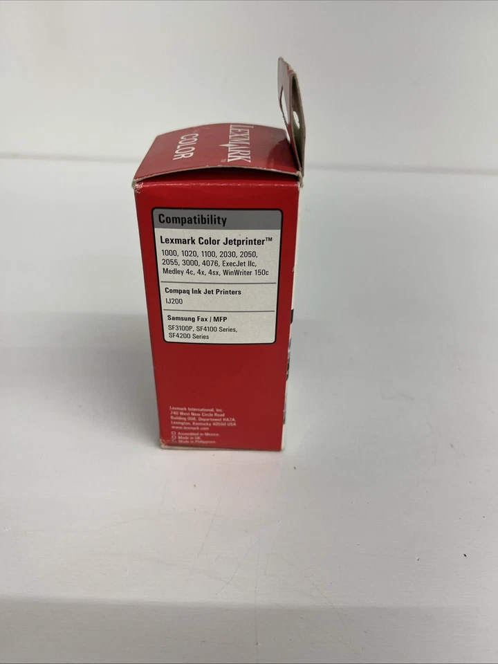 Genuine Lexmark 13619HC Tricolor Ink Cartridge NOS Expired 2002 - Image 2 of 4