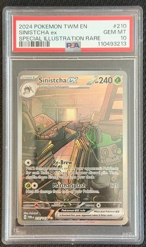 Sinistcha ex 210/167 Special Illustration Rare Sv6: Twilight Masquerade - PSA 10
