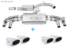 Milltek Duplex Sportauspuffanlage ab OPF Audi S3 8Y Sportback je 2x118x83 oval