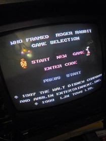 Who Framed Roger Rabbit Nintendo Nes Great Condition Authentic