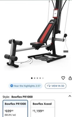 Bowflex PR1000 Home Gym New In Box