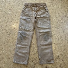 Vintage Carhartt Double Knee Painter Distressed Cargo Carpenter Pants 31x32
